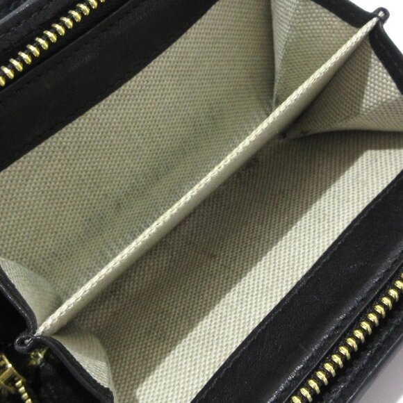 JIMMY CHOO MEERA - Black Leather Bifold Wallet 214-080725 - Picture 10 of 12